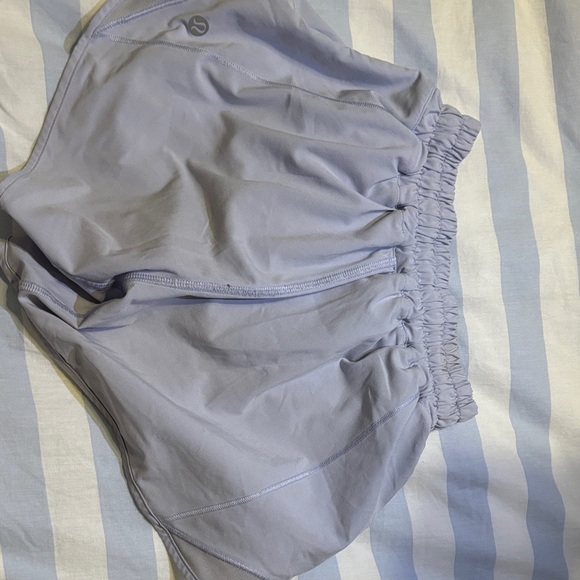 Light purple gray Athletic Lululemon Shorts 4 inch shorts - Picture 3 of 6